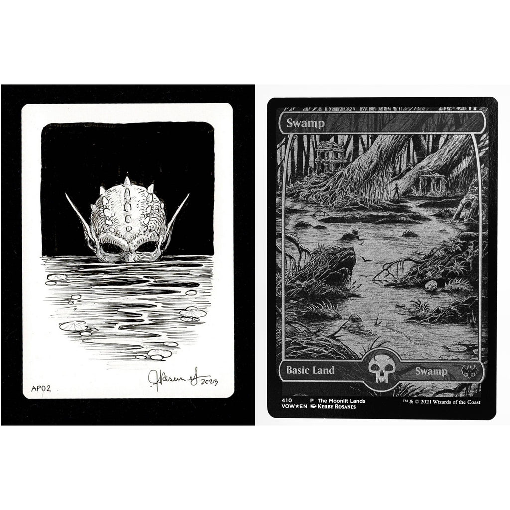 MTG scrubland ドイツ語　白枠　1枚　※最終値下げ 買取相場】-MtG-(英)Scrubland【3ED】 No.286【Cardshop Serra】