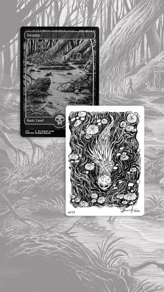 MTG Moonlit Lands - Swamp AP04 : Kerby Rosanes : Store