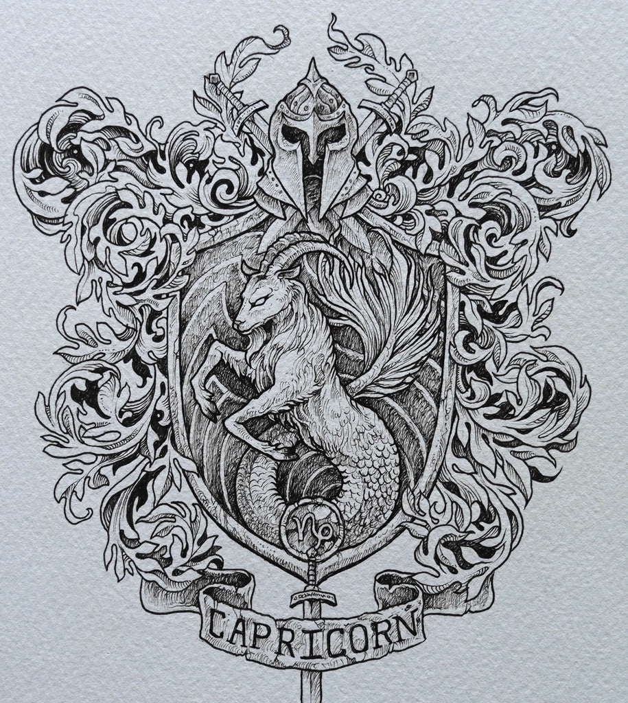 Zodiac Crests: Capricorn : Kerby Rosanes : Store